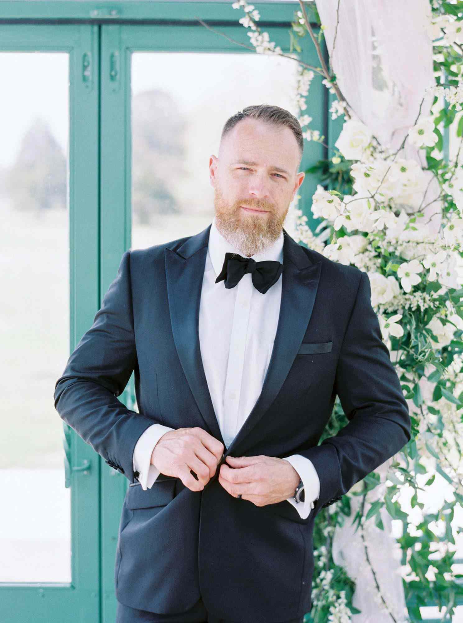 evan dustin vow renewal groom suit