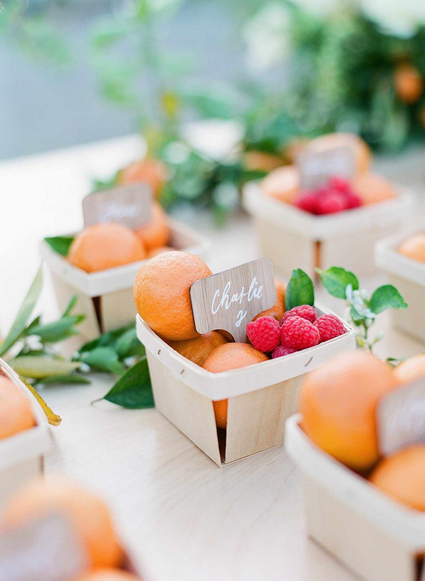 plan rehearsal dinner - fruit guests name