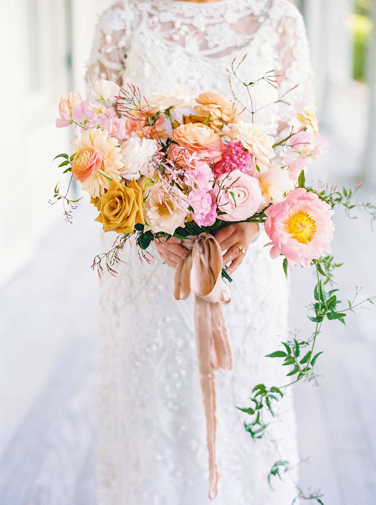 A Bright Bridal Bouquet