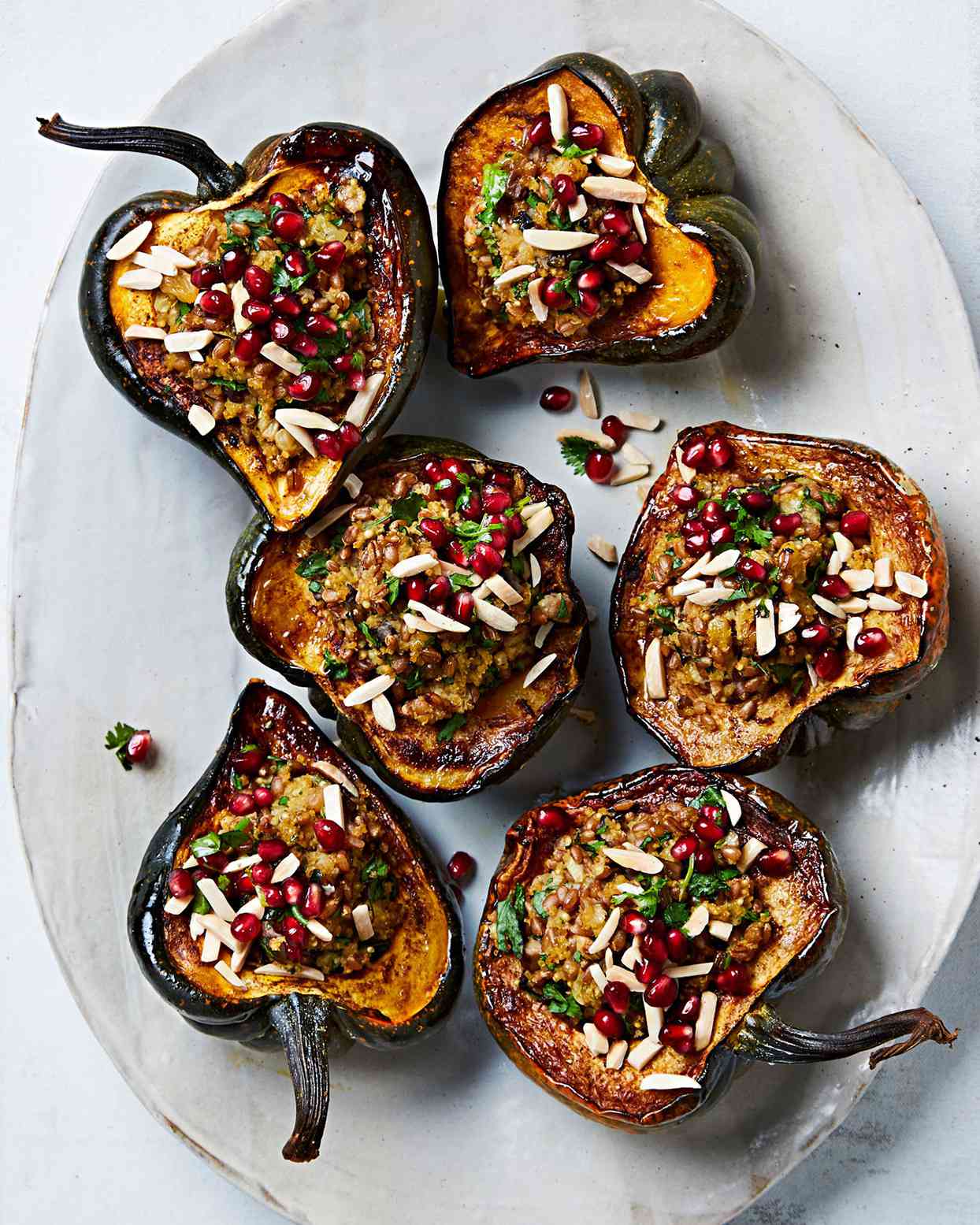 Acorn Squash with Mixed Grain Stuffing