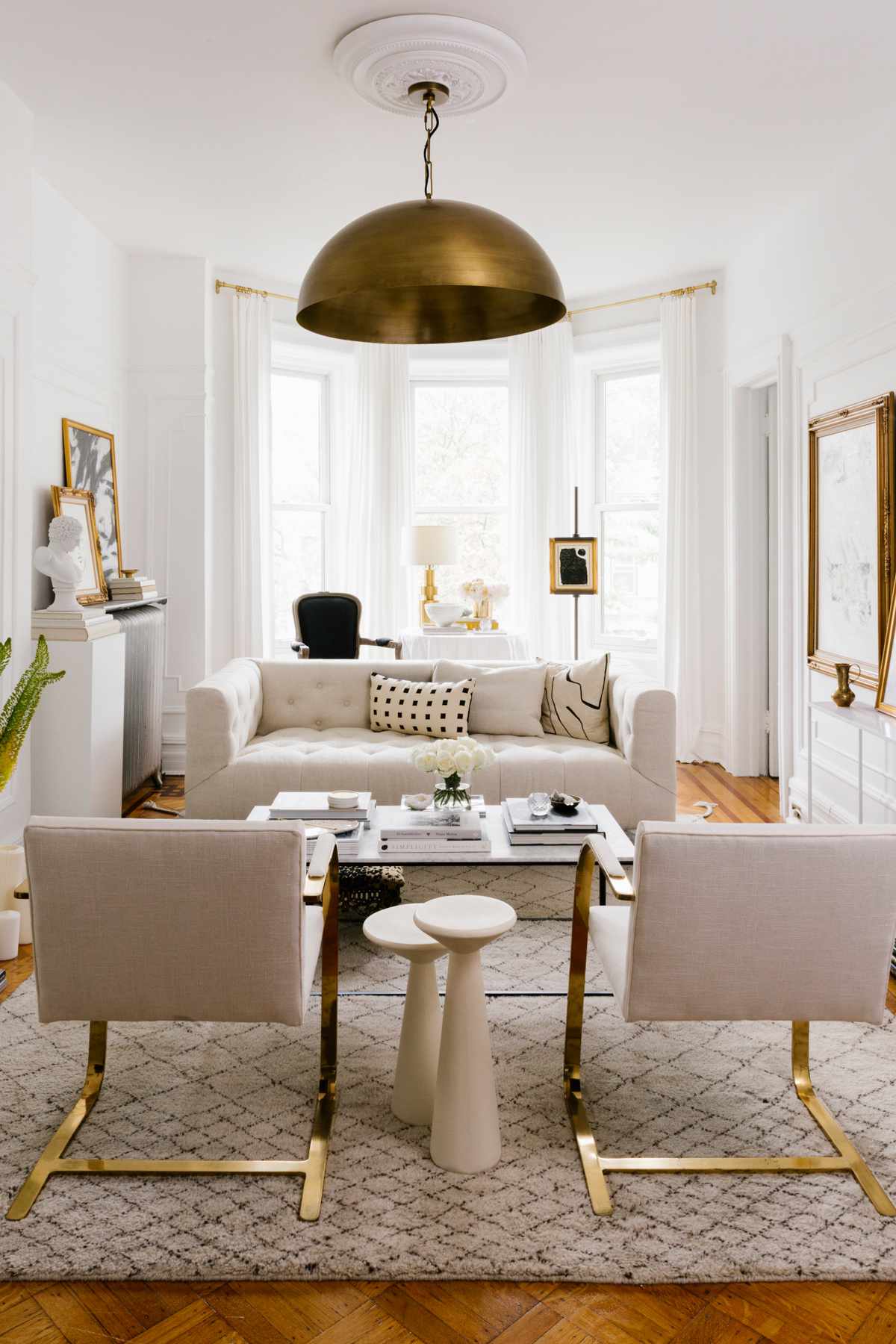 shelby nyc apartment neutral colors living room