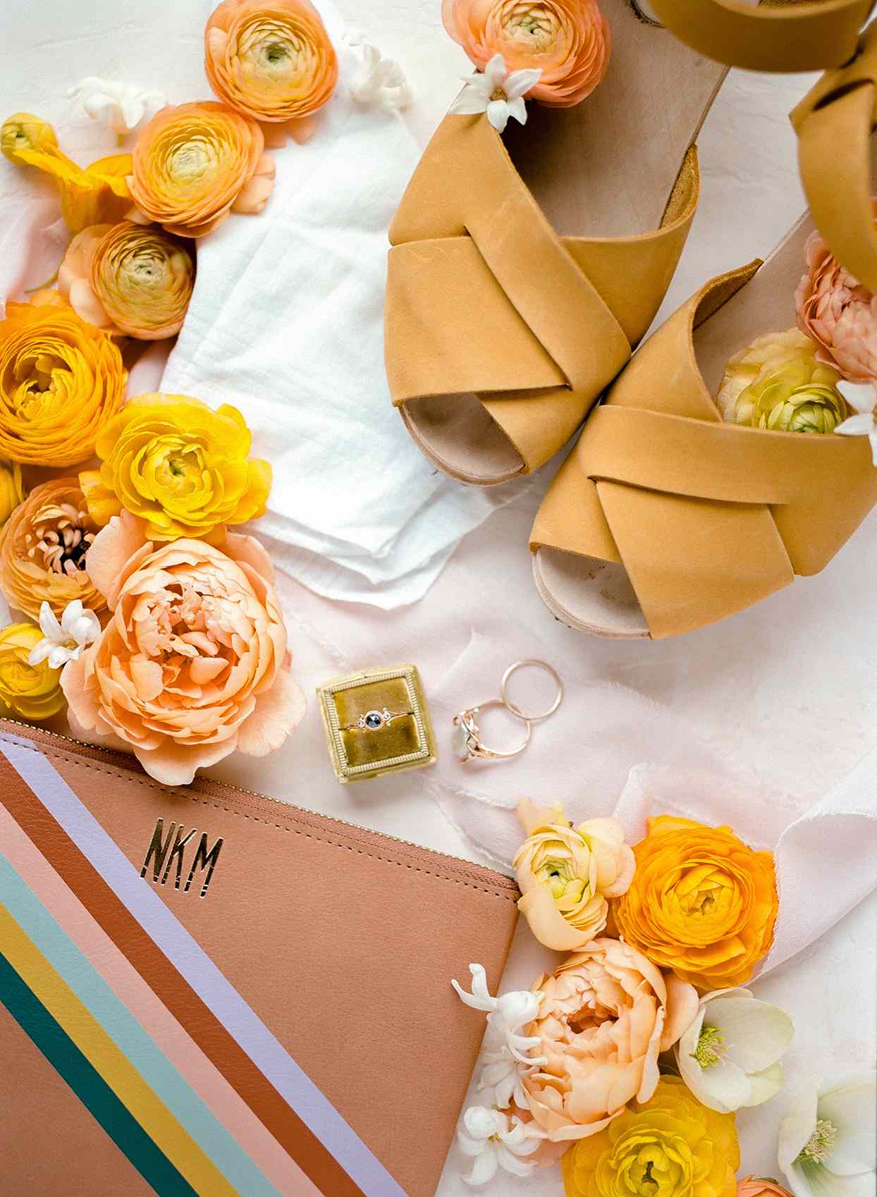 nina devon wedding mustard yellow flowers and accessories