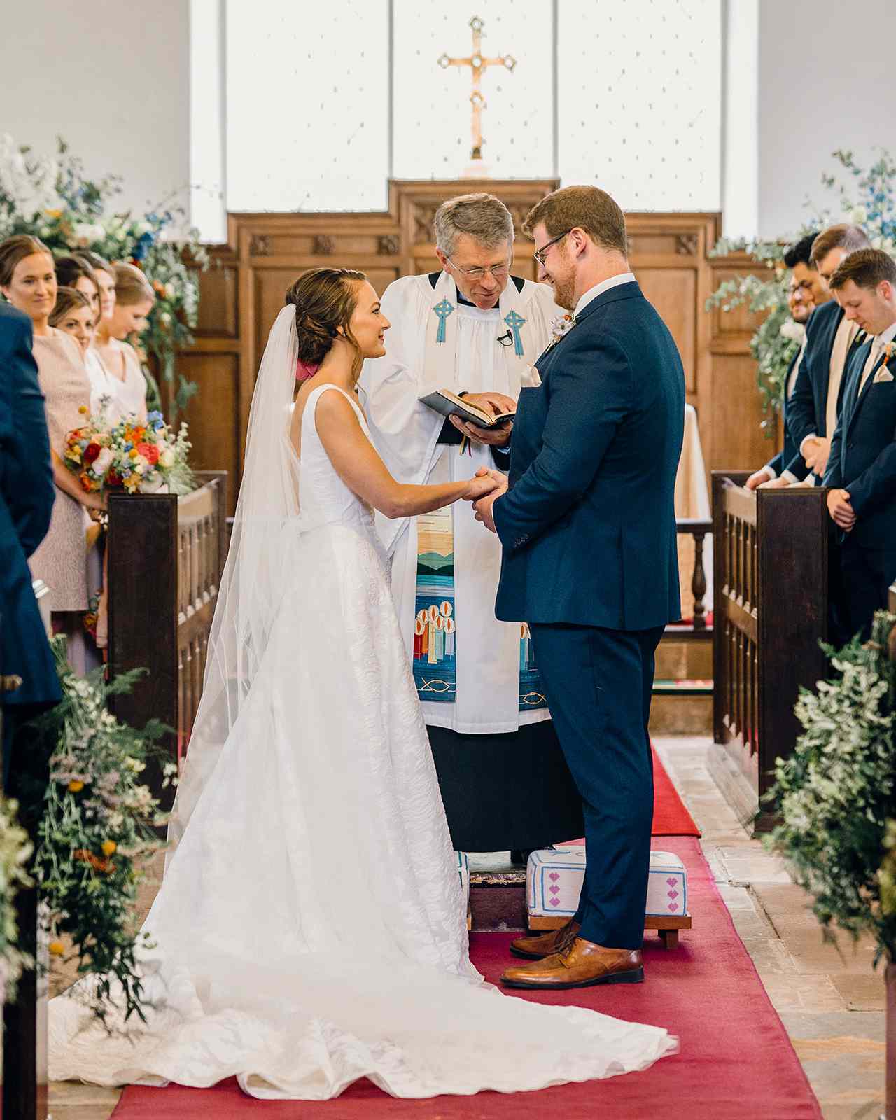 church wedding ceremony vow exchange