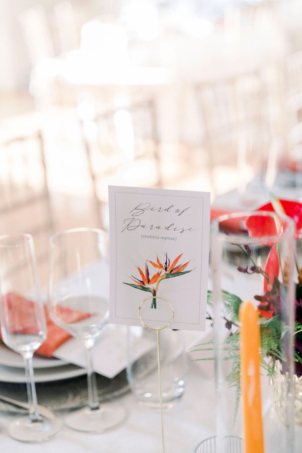 dalila elliot wedding table numbers with flowers