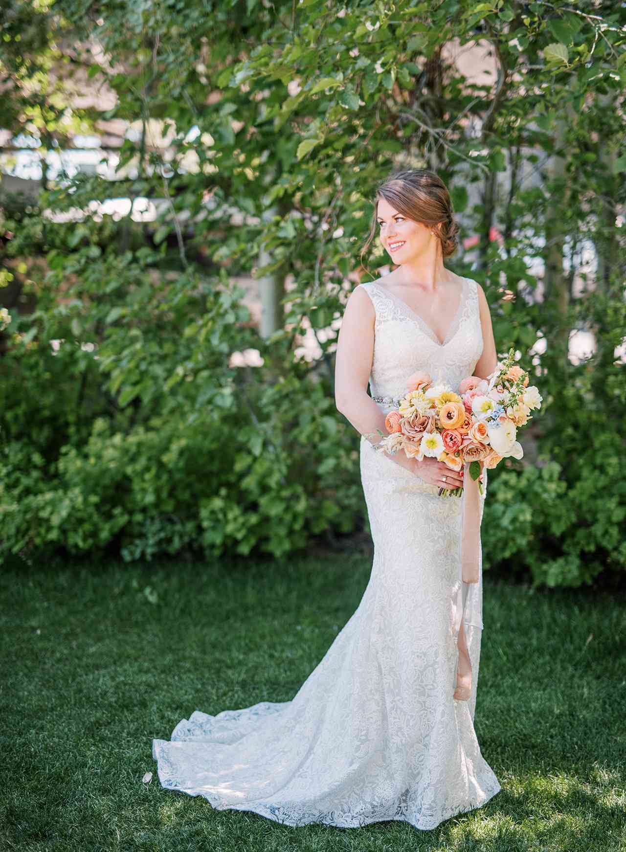 A Delicate Lace Wedding Dress