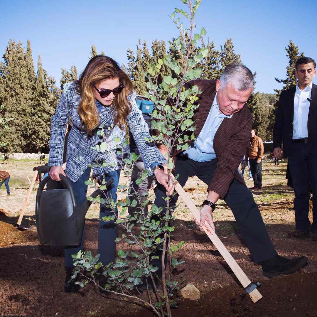 Royal Hashemite Court of Jordan tree planting Arbor day tradition