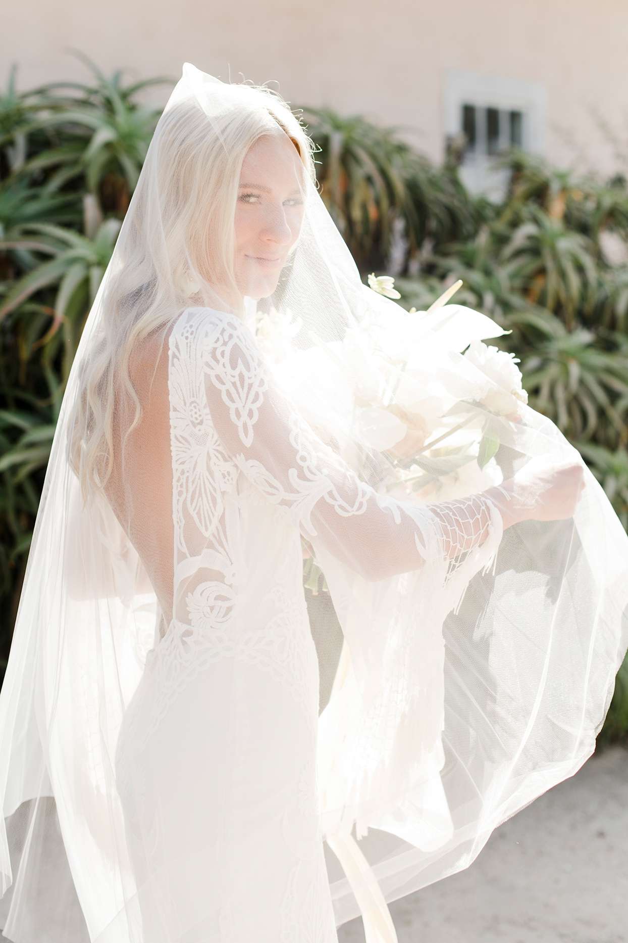 maddy will wedding bride's veil