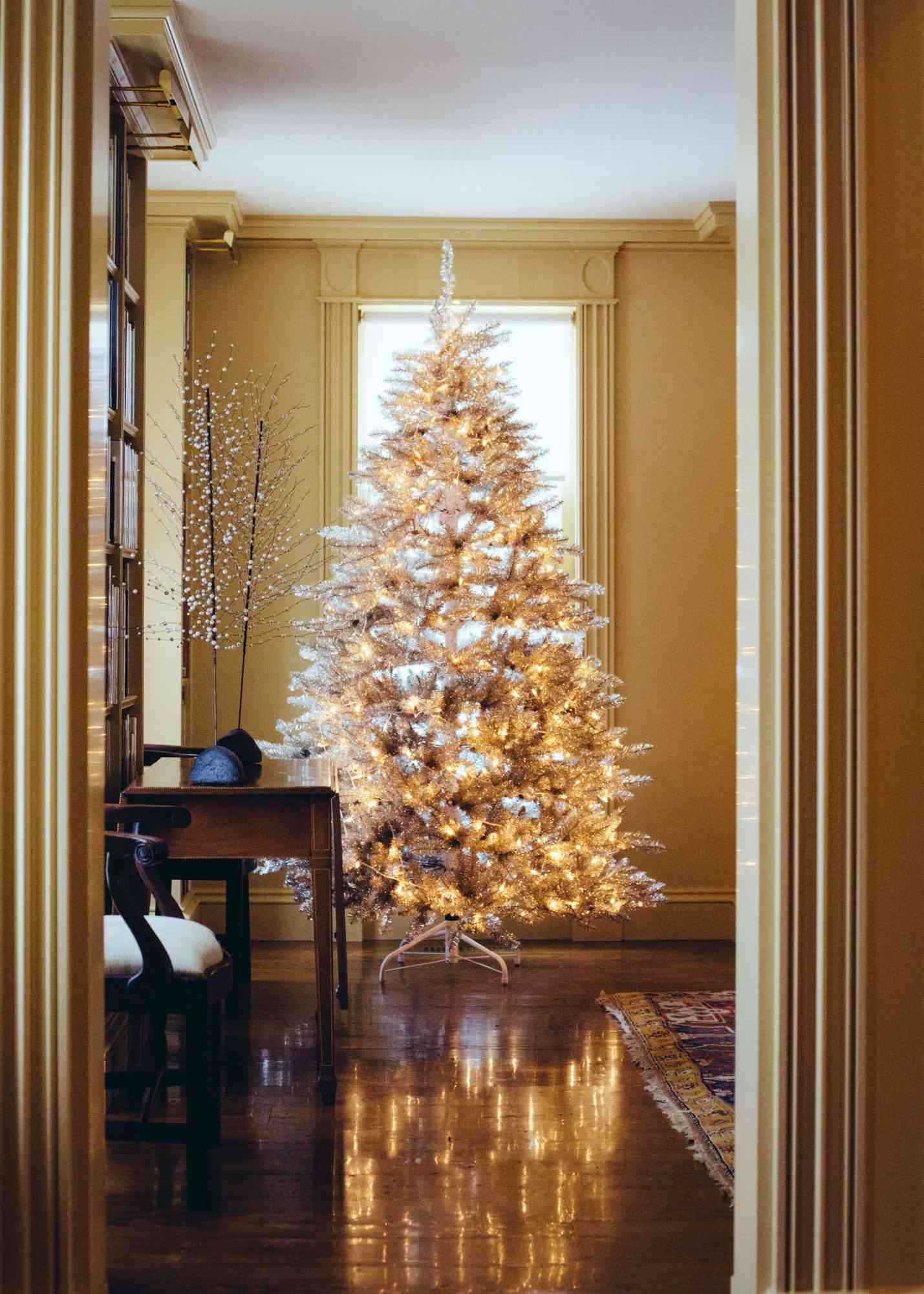 Gold and White Christmas Tree