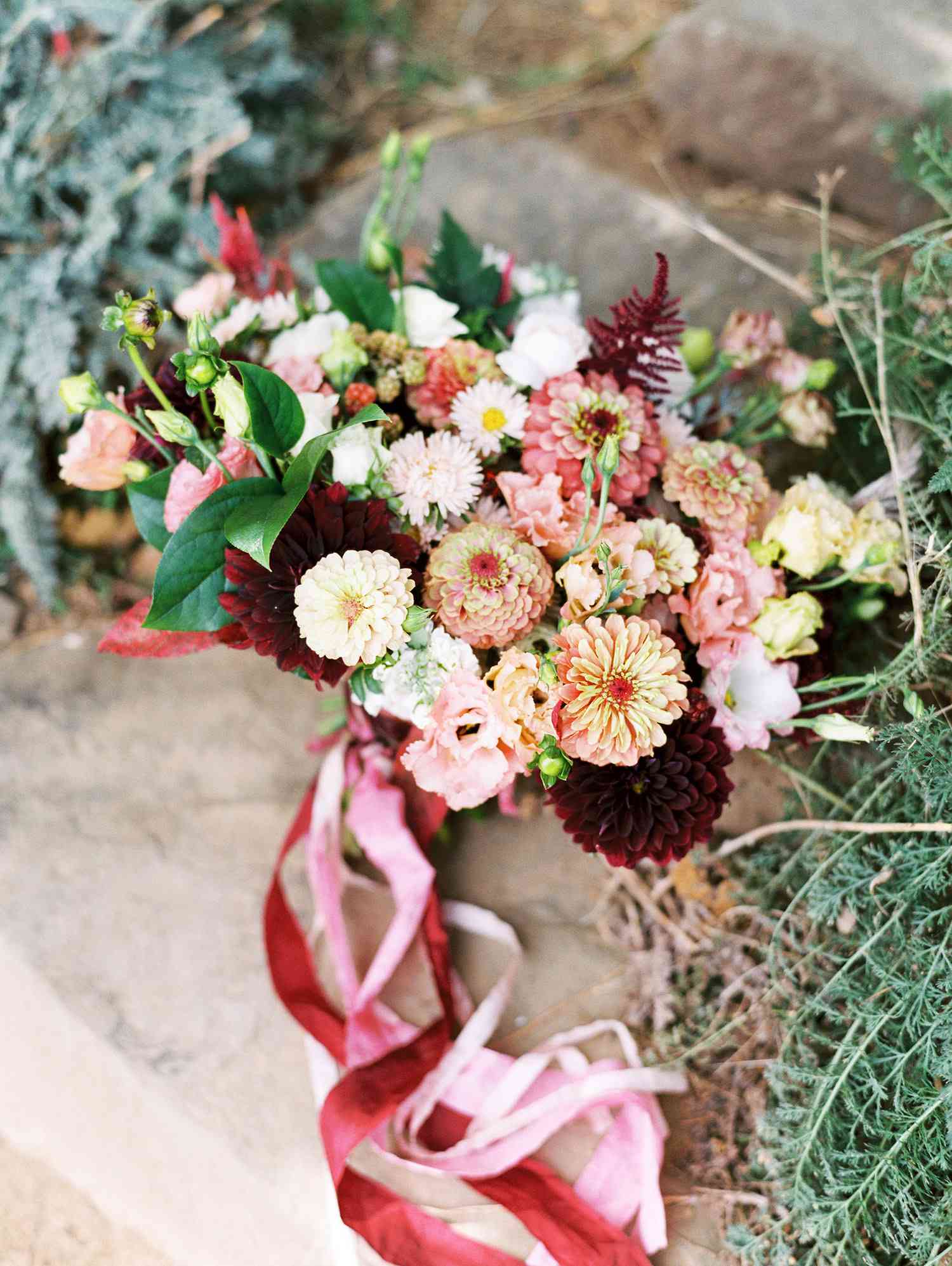 christina ken wedding bouquet of flowers