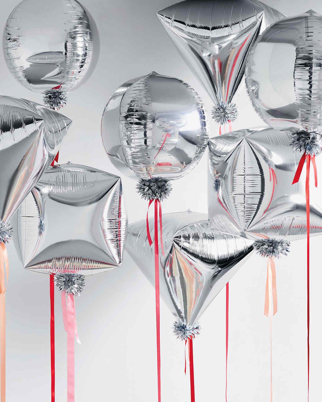 Metallic Silver Balloons