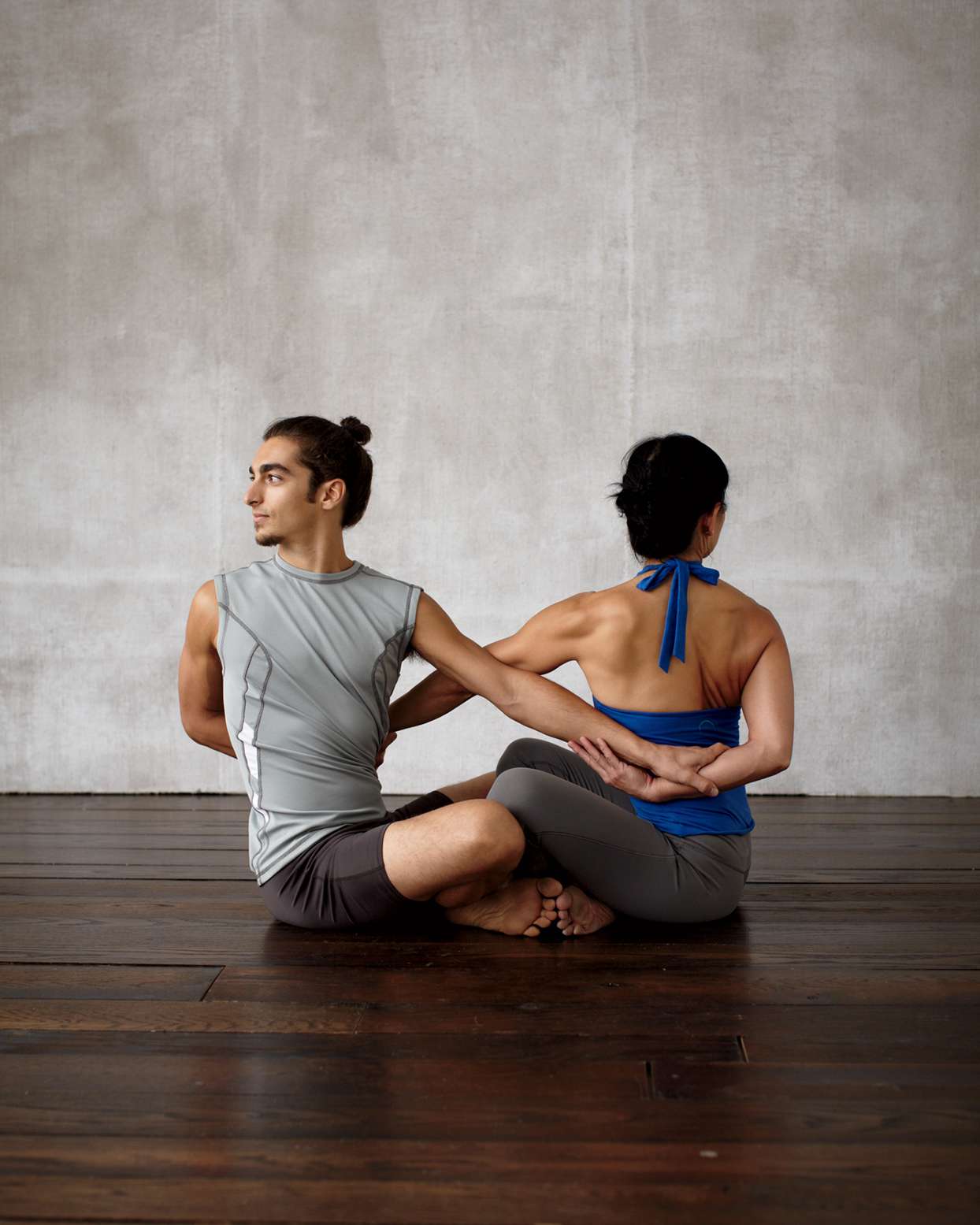 partner's yoga twist