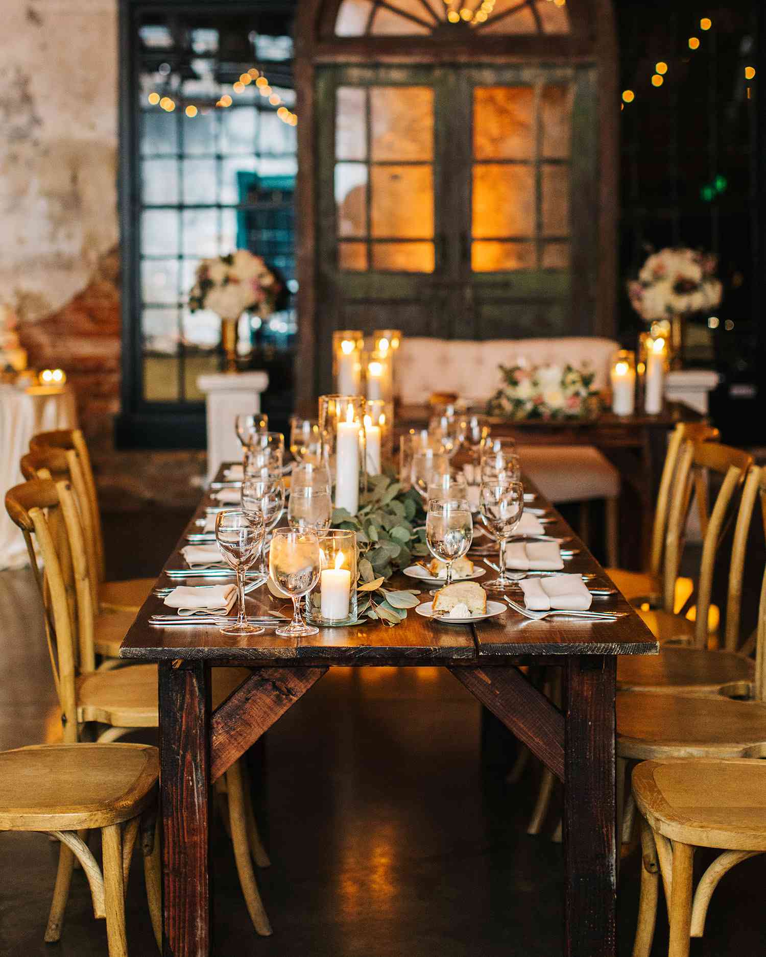 jessica ali wedding reception table