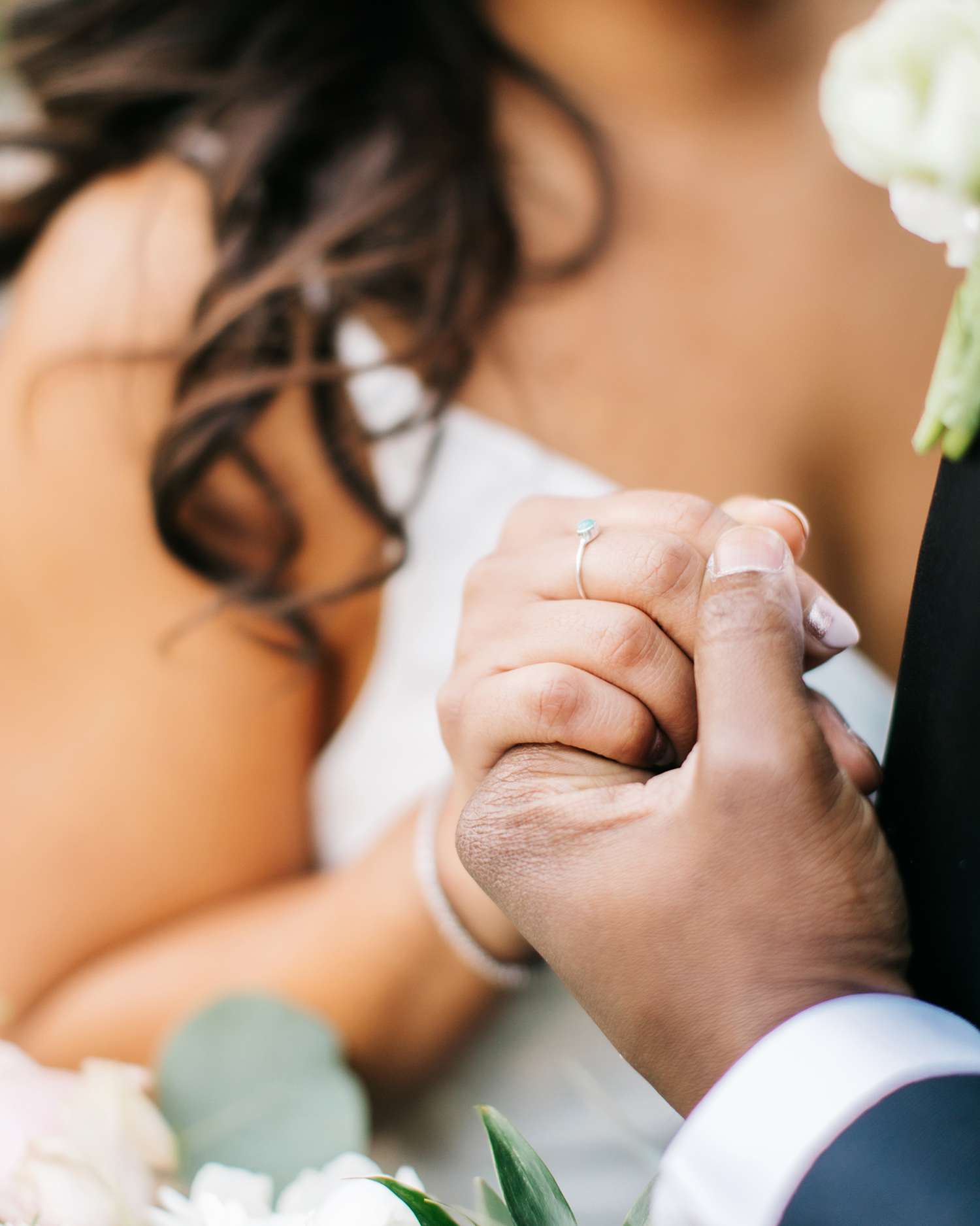 jessica ali wedding ring holding hands