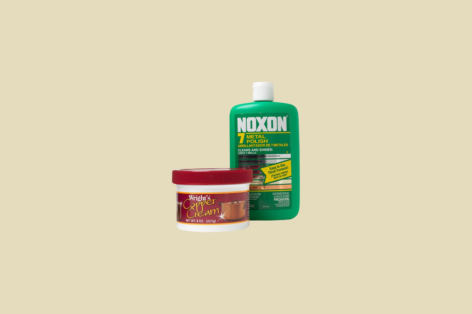 Wright's Copper Cream and Noxon 7 Liquid Metal Polish