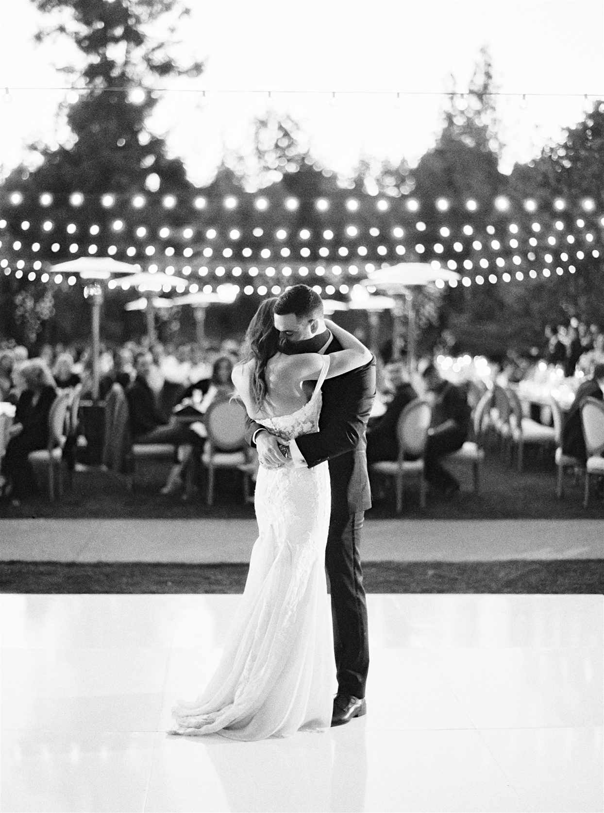 Couple during their first dance