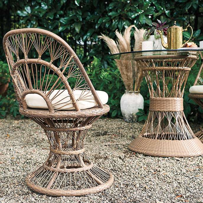 Ballard Designs "Willow" Wicker Dining Chair