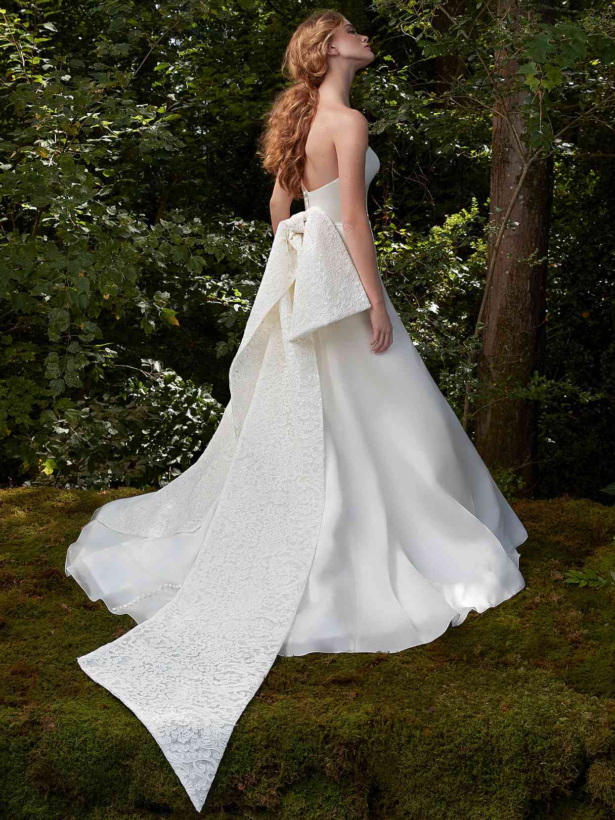 Anne Barge large bow tied back accent wedding dress fall 2021