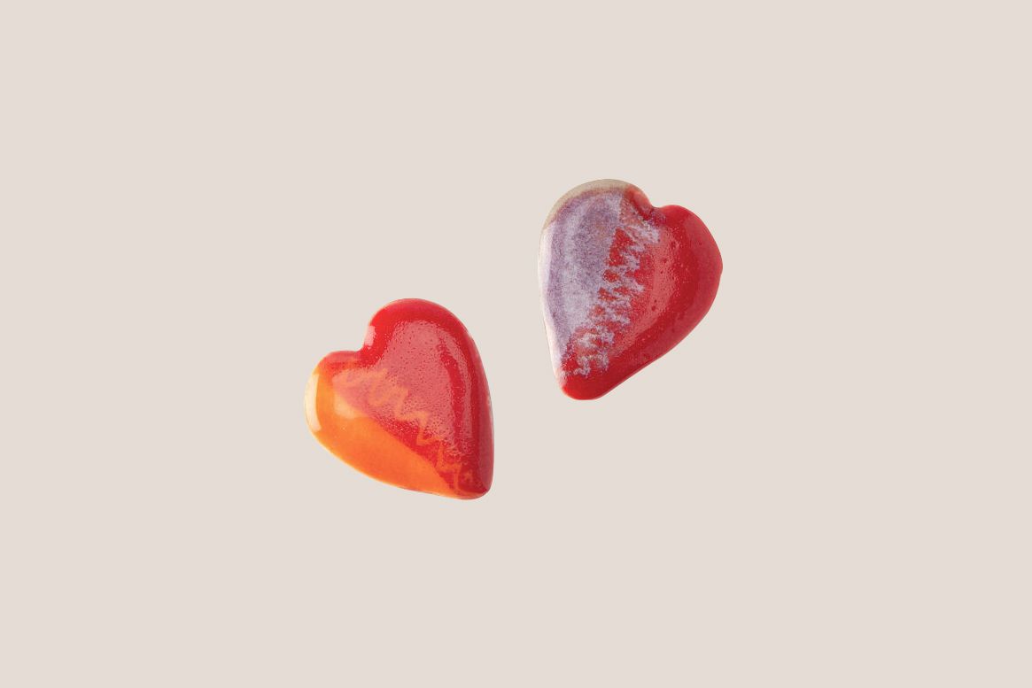 Harry Leaf Ceramic Heart Guitar Pick