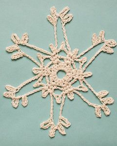 skinny crochet snowflake pattern 2