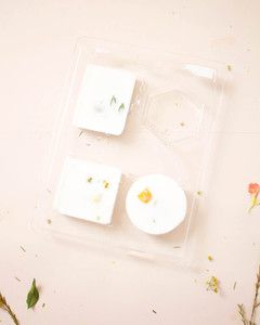 dried pressed flower soap bar molds