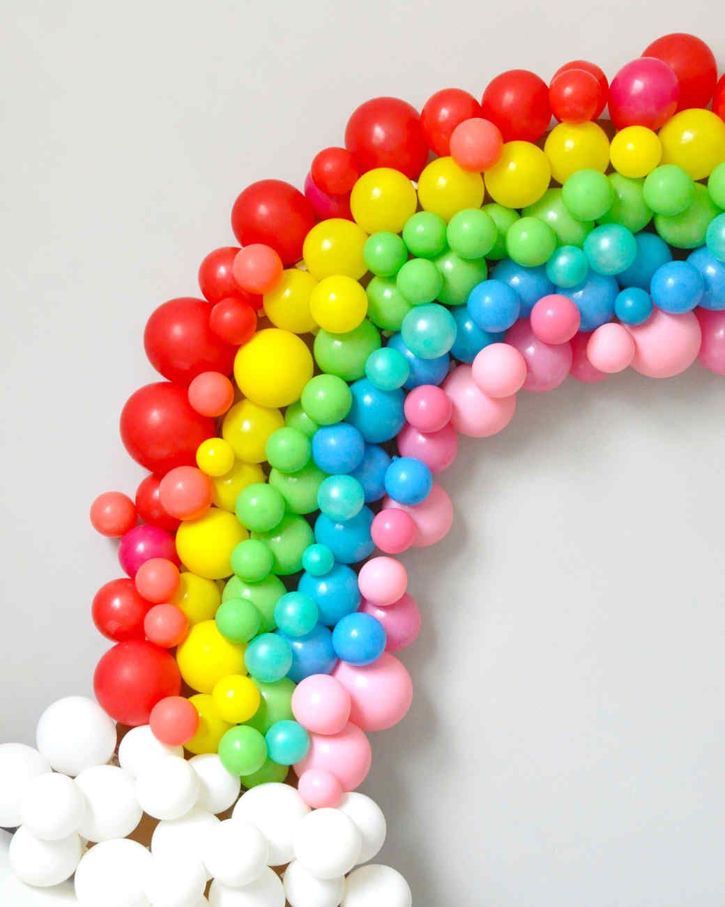 balloon rainbow arch craft