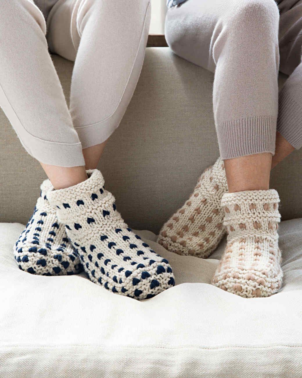 knit slippers
