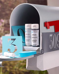 plaid decor mailbox materials
