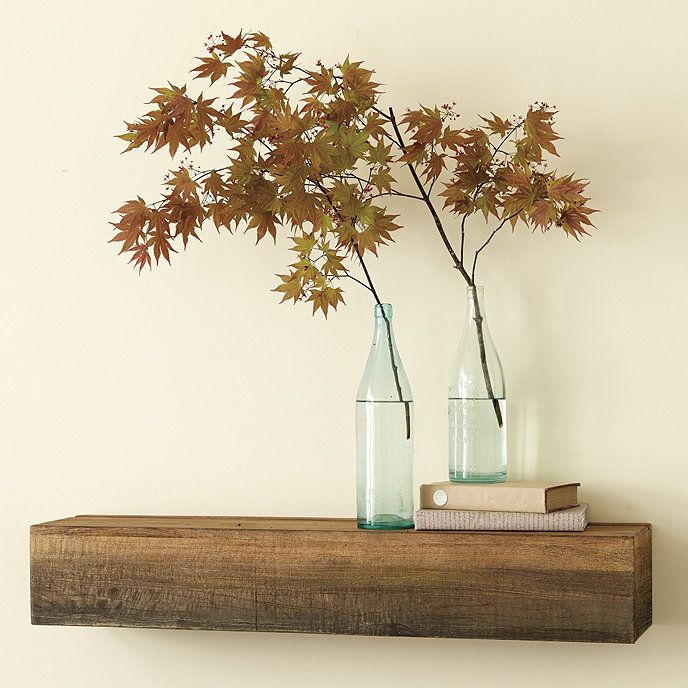 Wood Shelf Vases Branches
