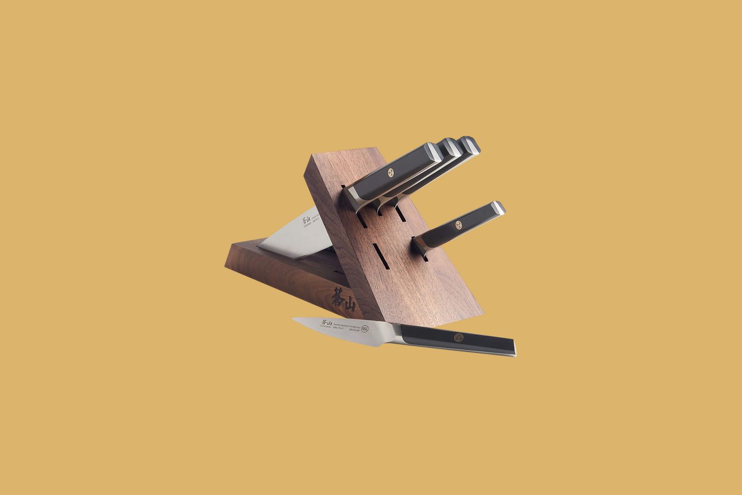 6-Piece Triangular Knife Block Set