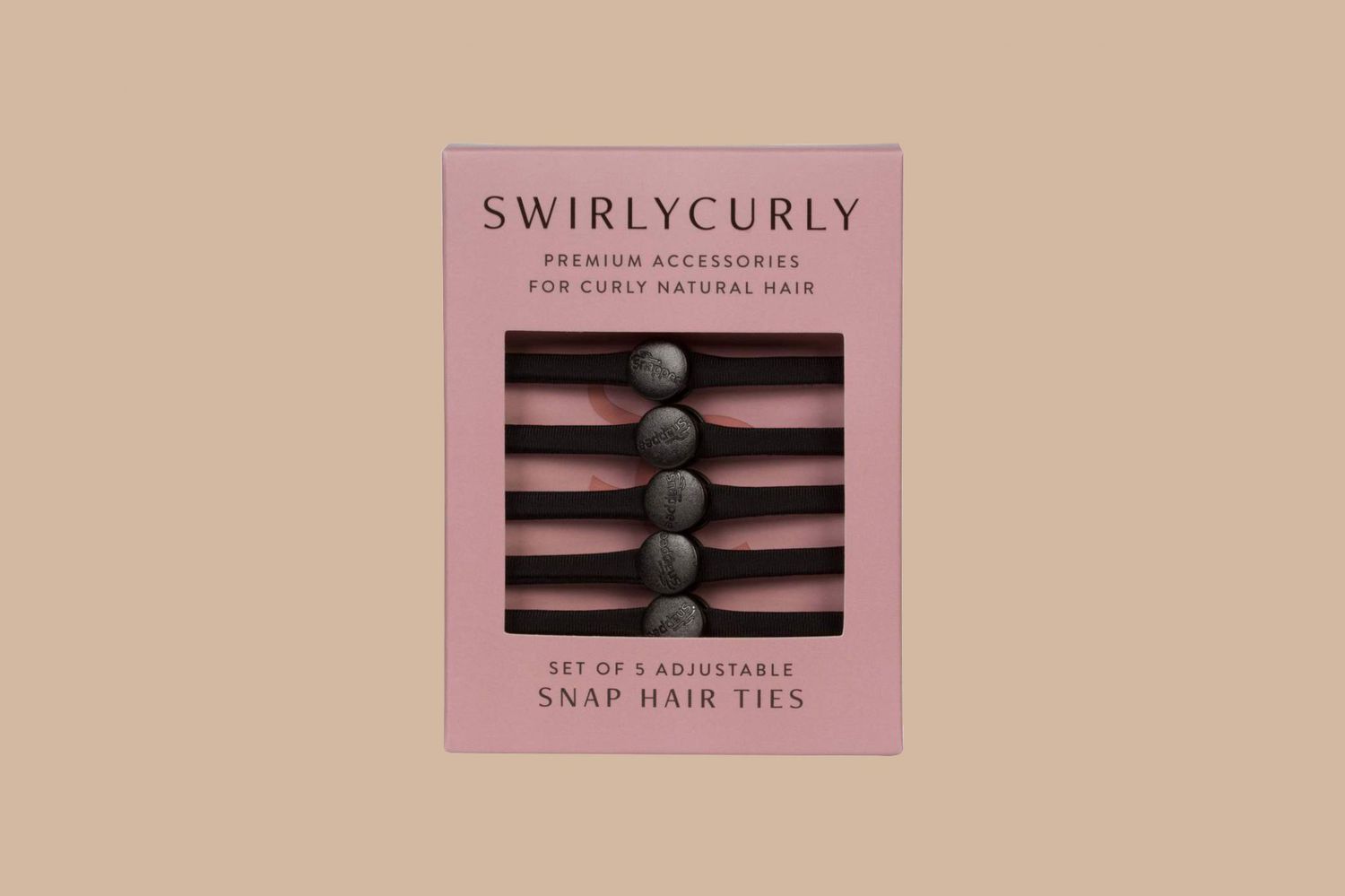 swirly curly snappee hair ties