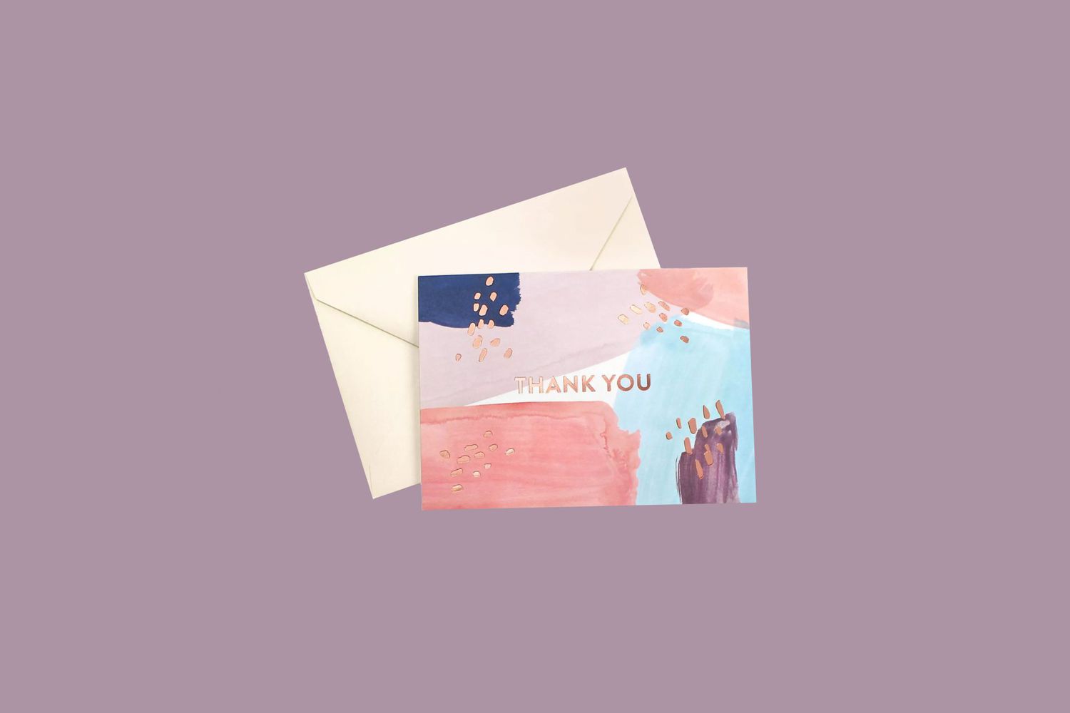 abstract thank you card