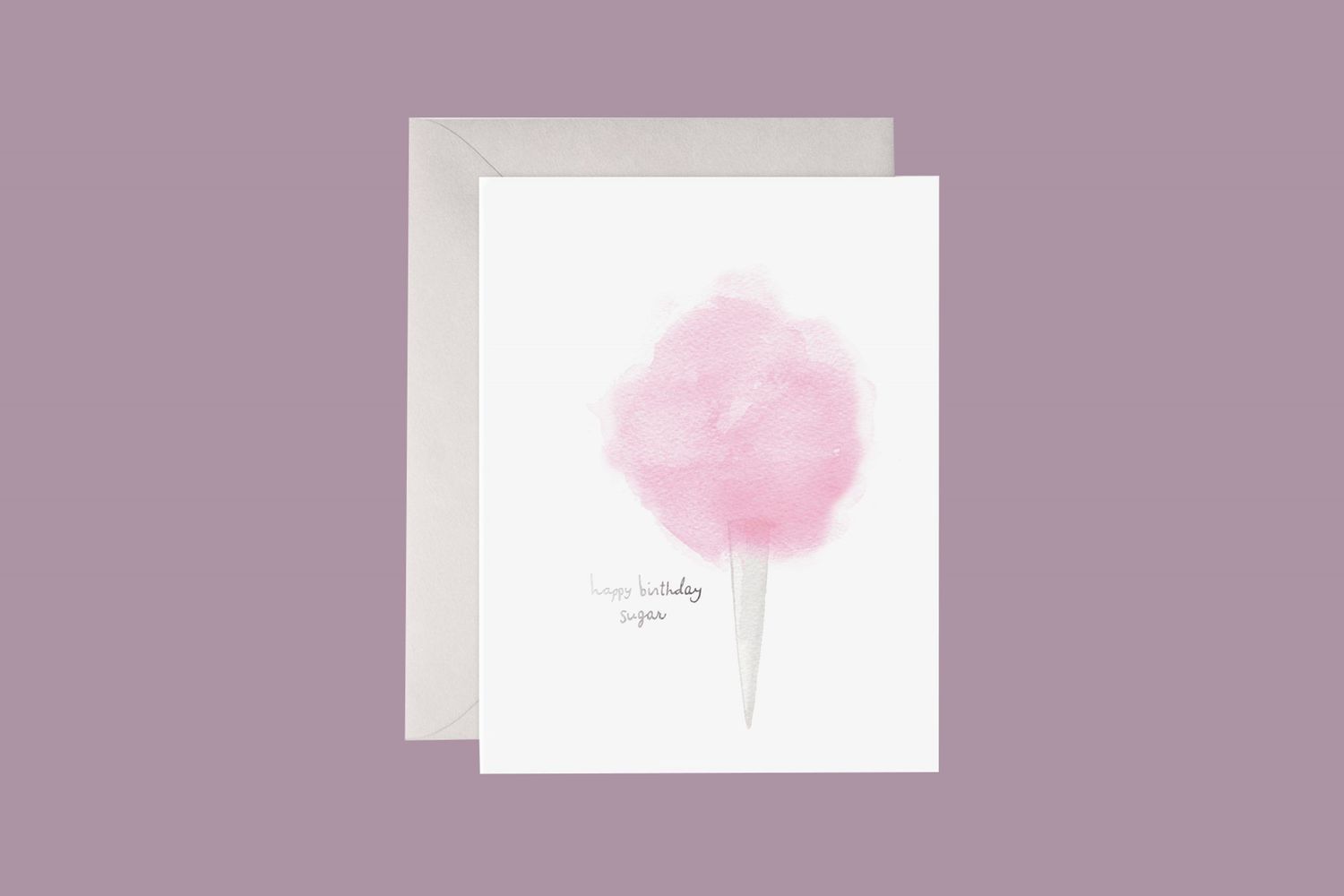 cotton candy birthday card