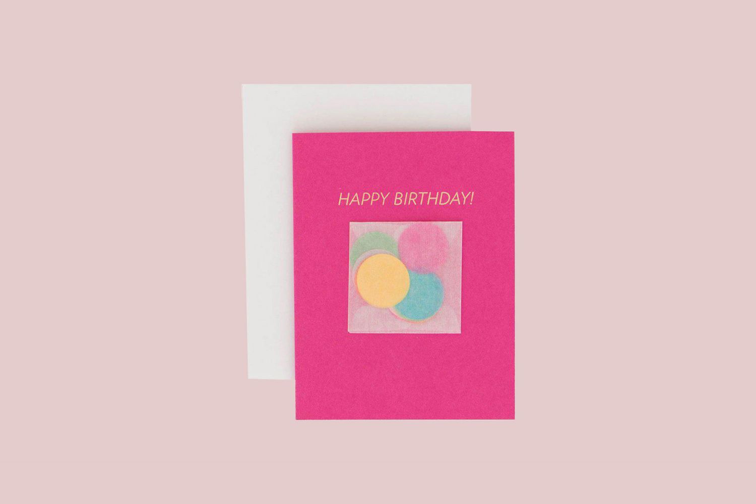 hot pink happy birthday card