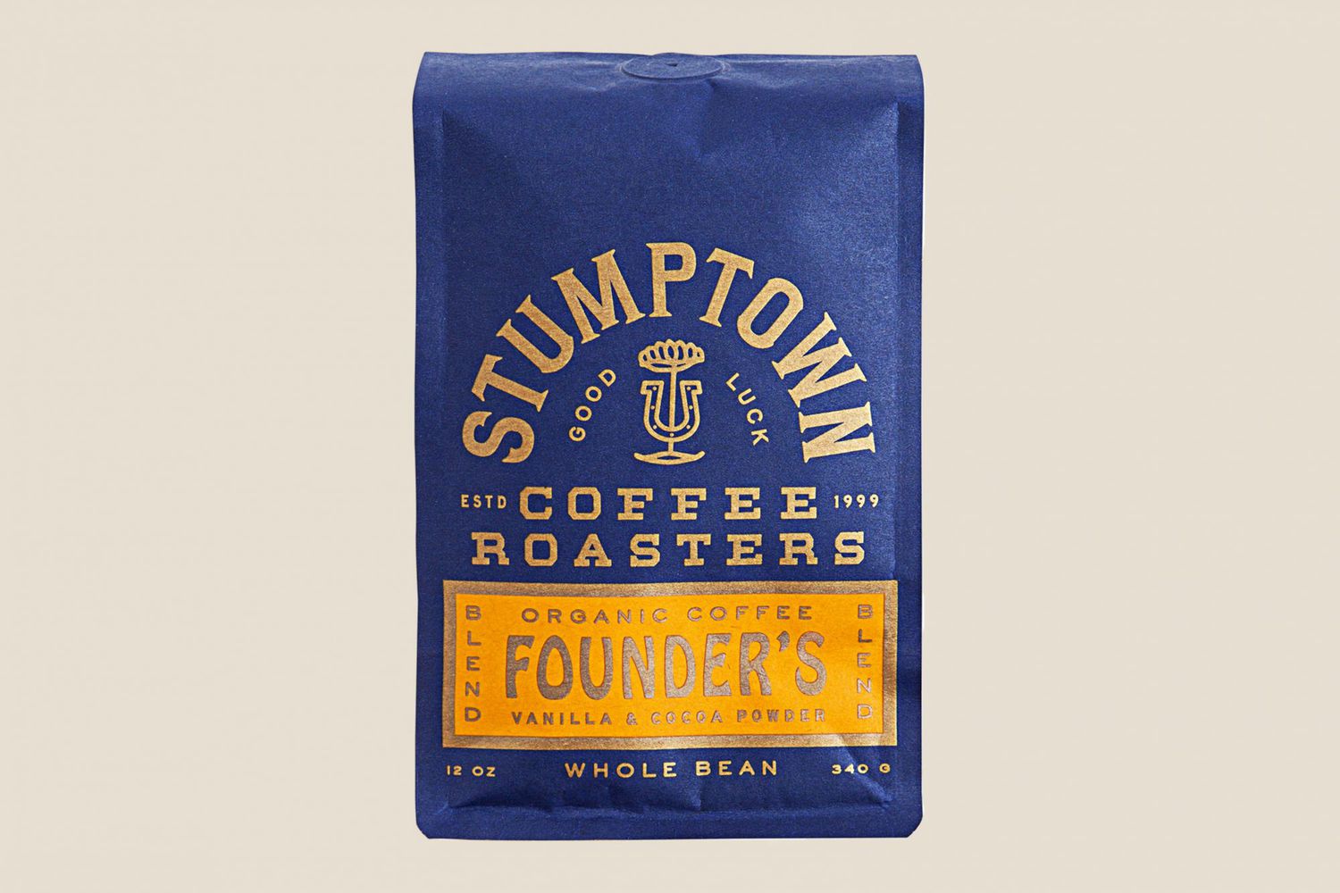 blue bag of stumptown founders coffee