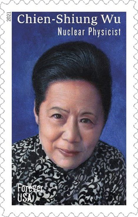 dr. chien shiung we usps official stamp