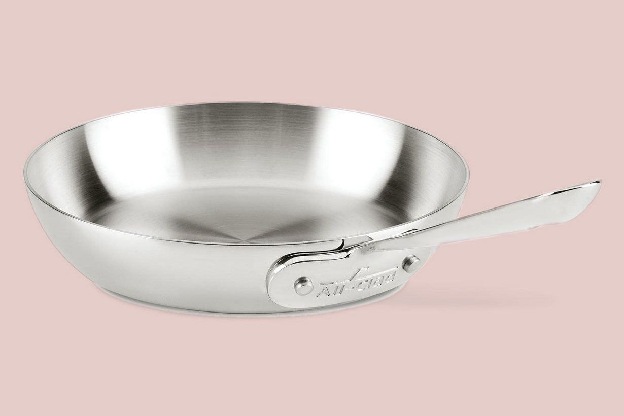 stainless steel french style skillet