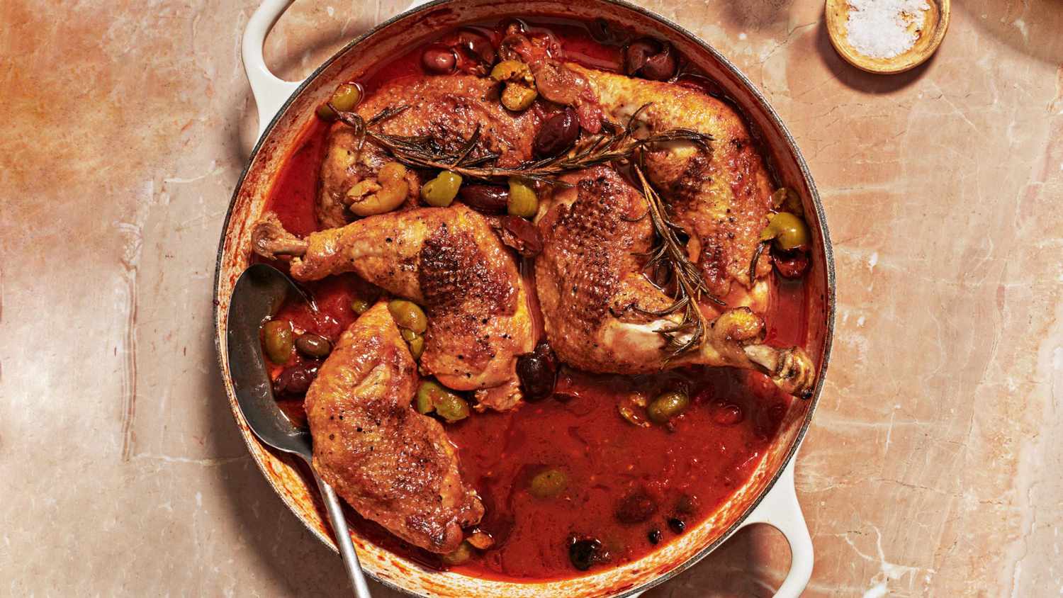 Rosemary Chicken with Tomatoes and Olives recipe