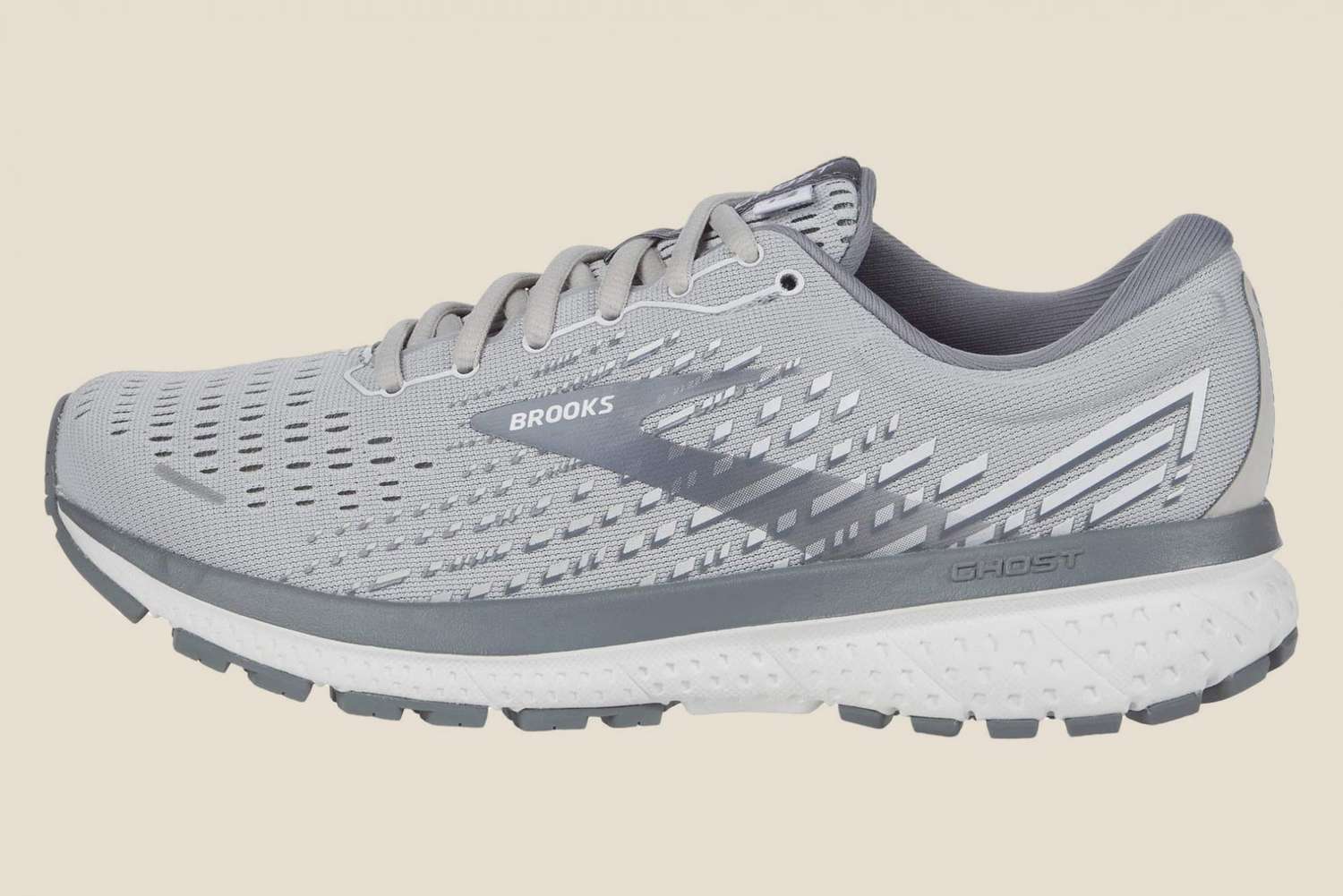 brooks ghost 13 running sneakers in grey