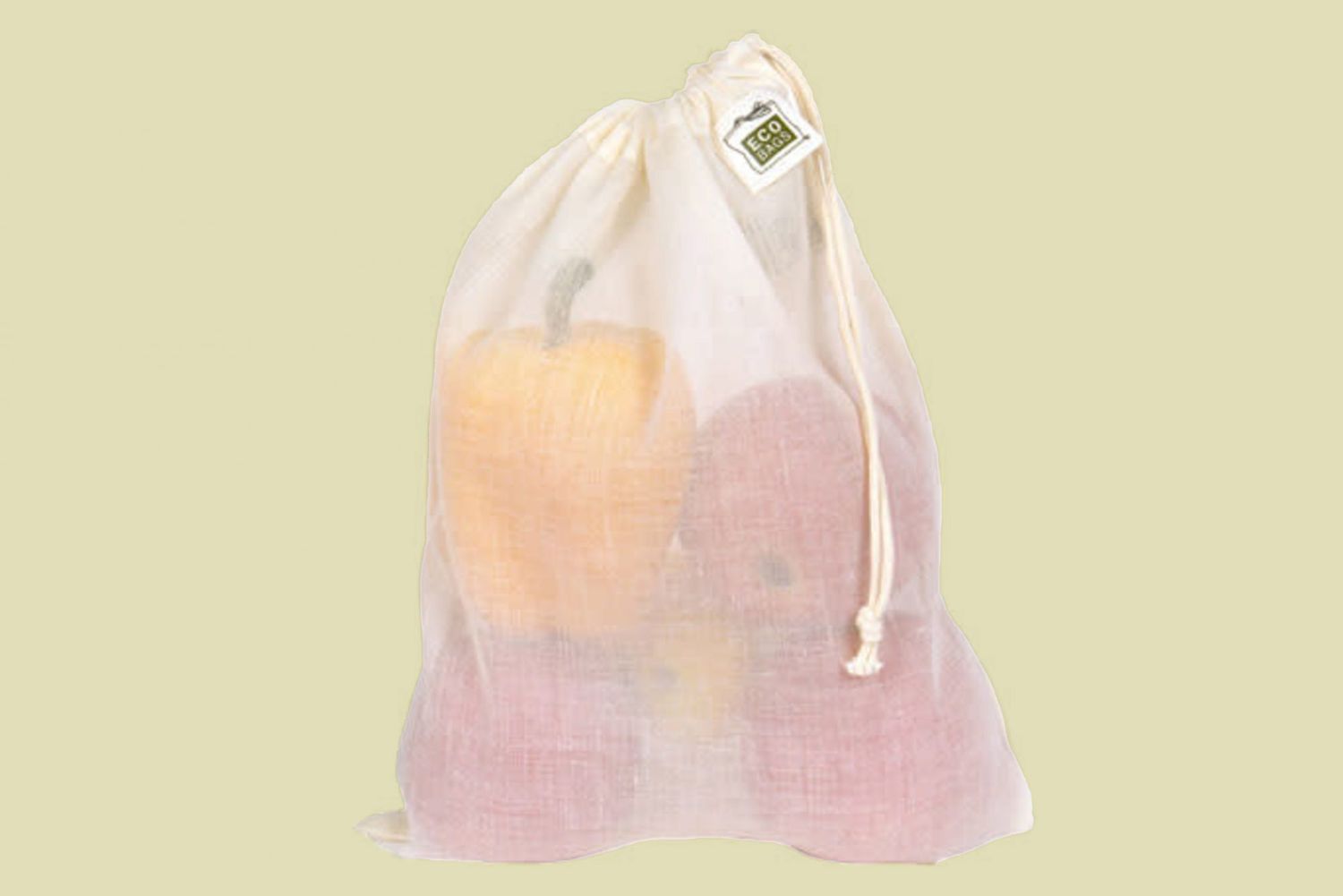 ecobags with fruit