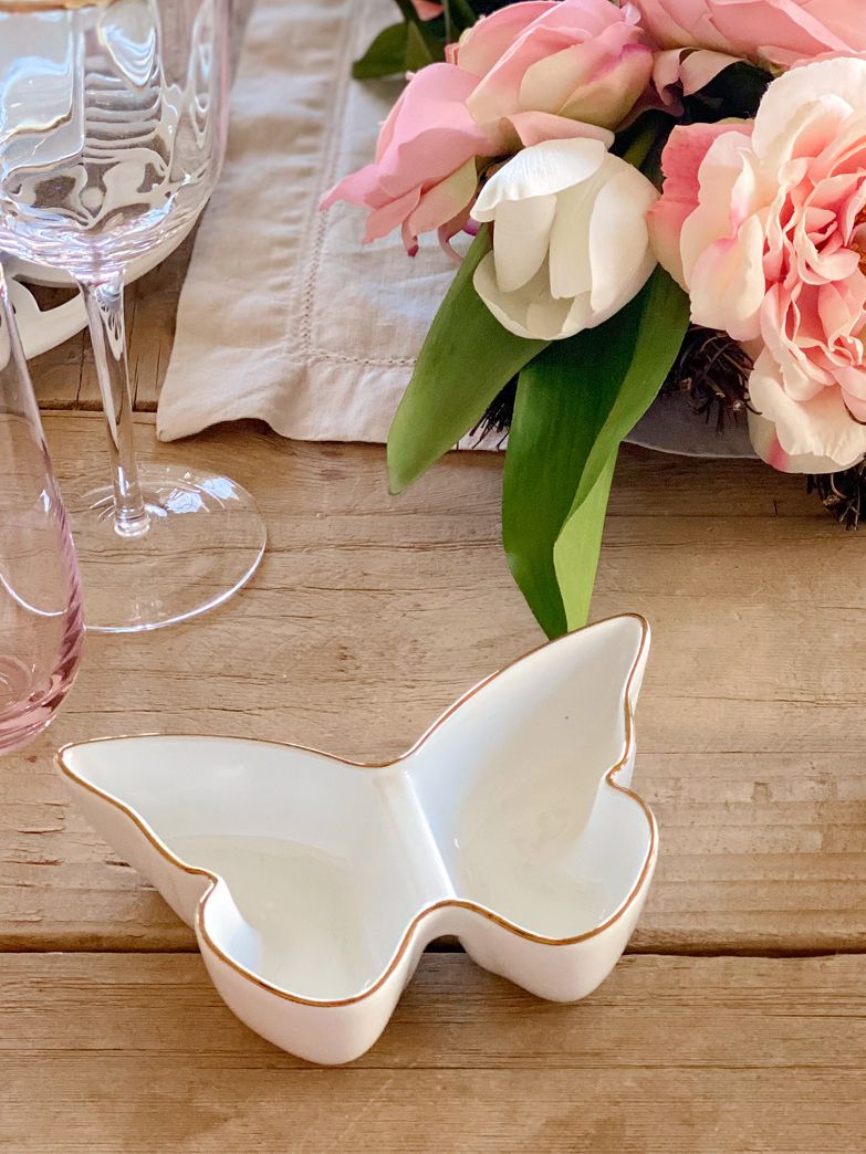 martha stewart collection easter butterfly divided dish macys