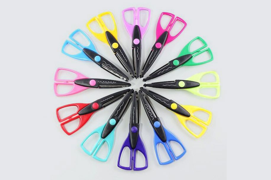 assortment of decorative scissors
