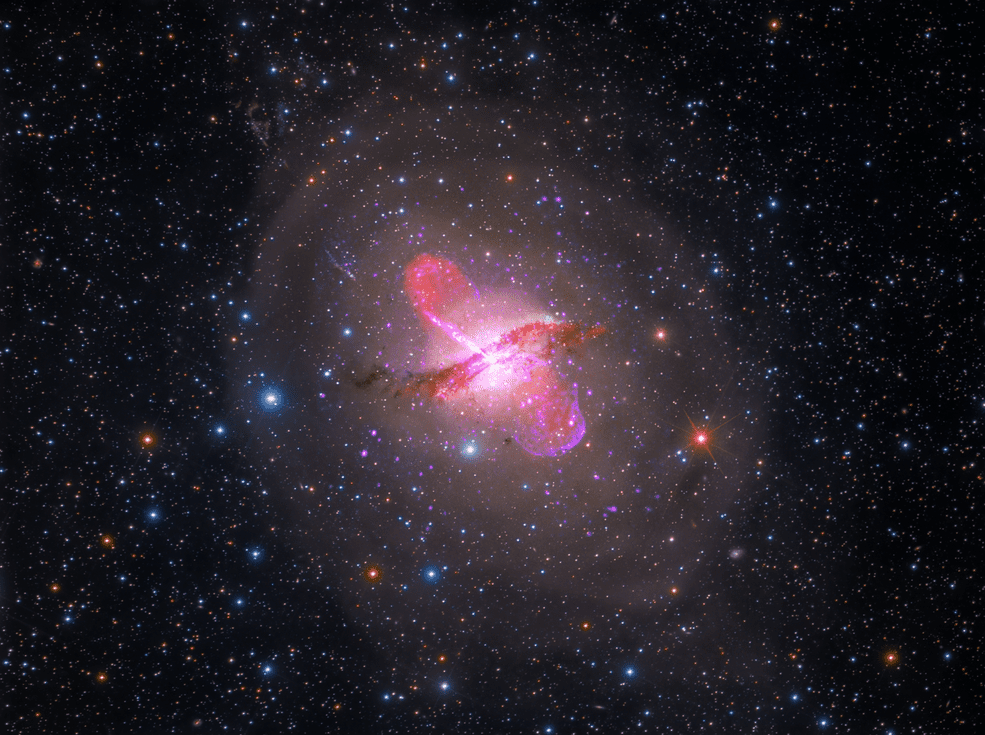 black hole composite image from James Webb Space Telescope