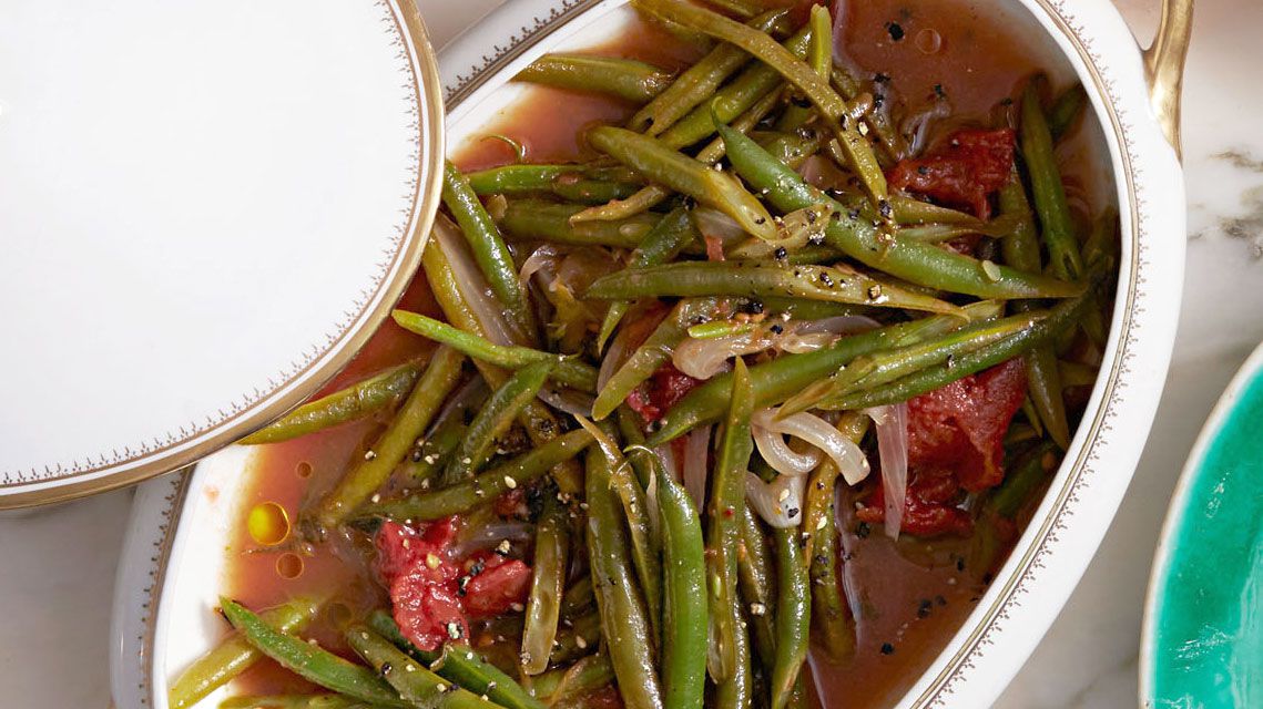 Braised Green Beans with Tomatoes