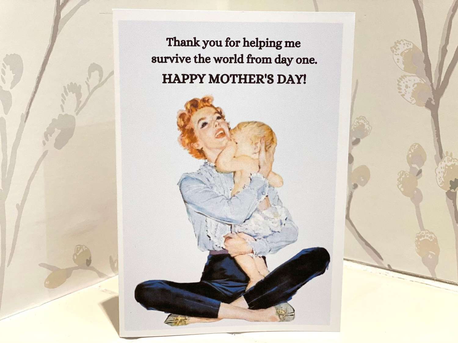LilbitN Retro Mother's Day Card