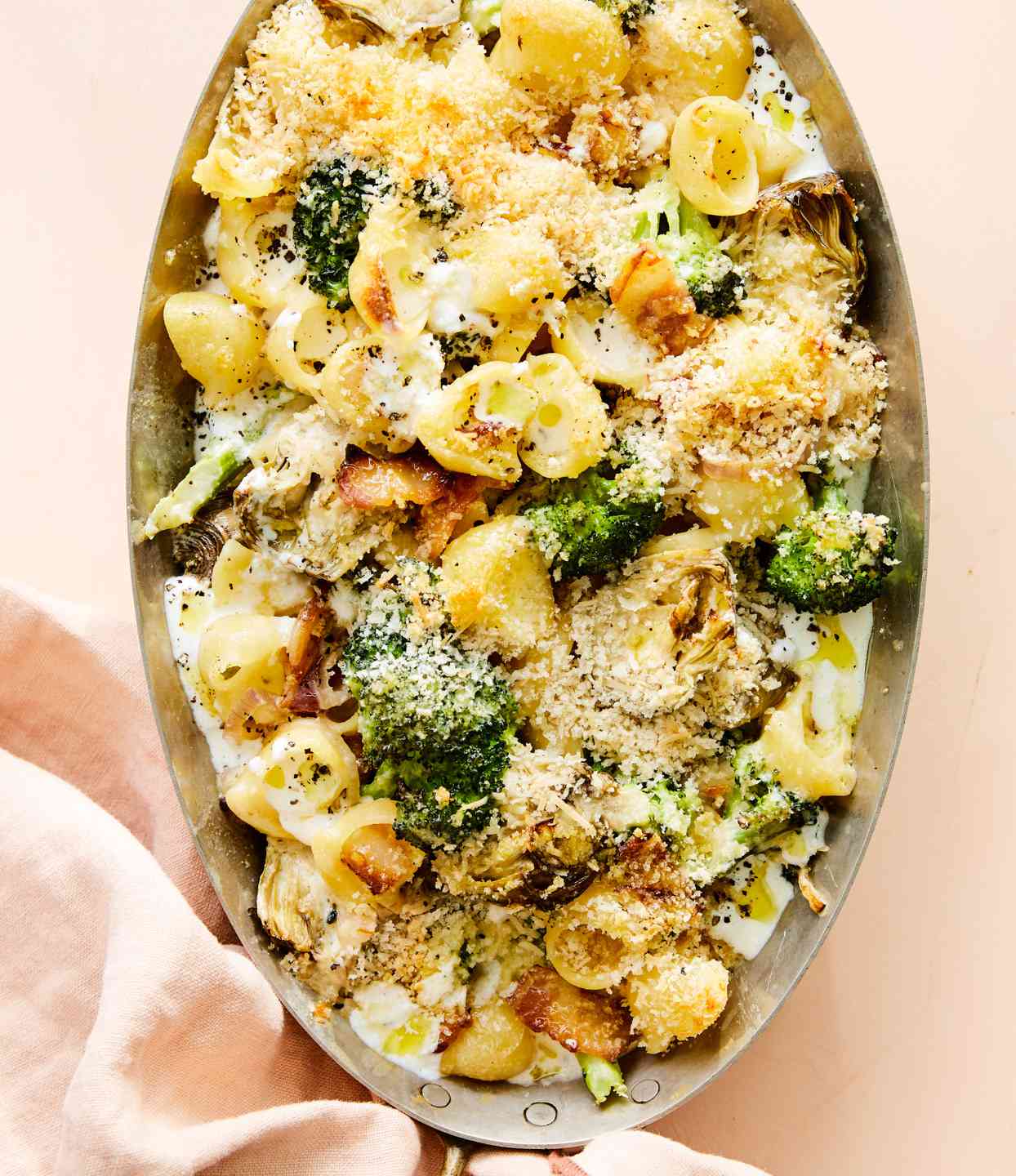 烤Broccoli-and-Artichoke贝壳