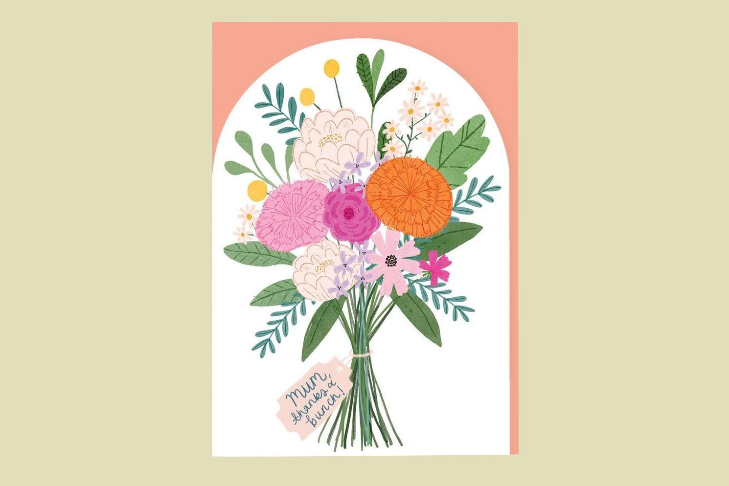 Ohh Deer Mum Bouquet Greeting Card
