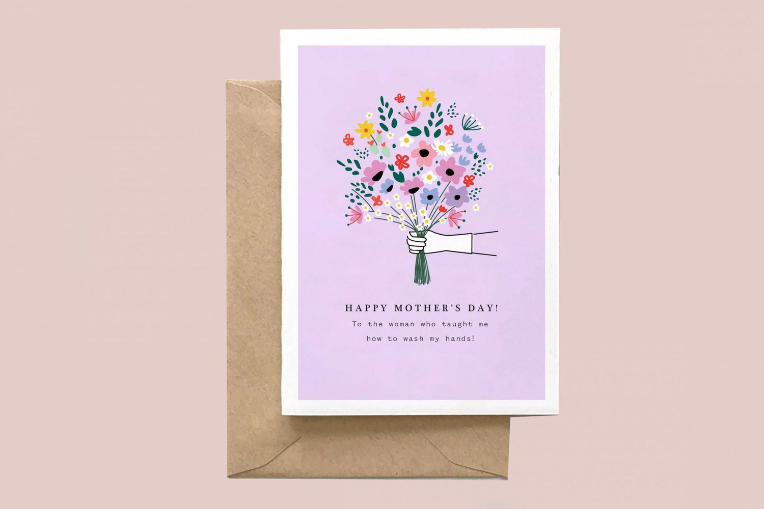 Spaghetti & Meatballs Wash My Hands Mother's Day Card