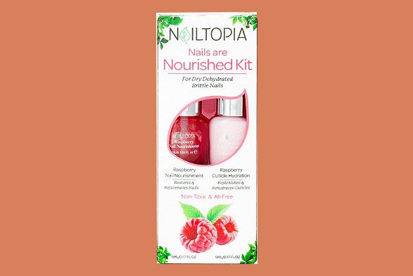 Nailtopia Nails Are Nourished Kit in Raspberry