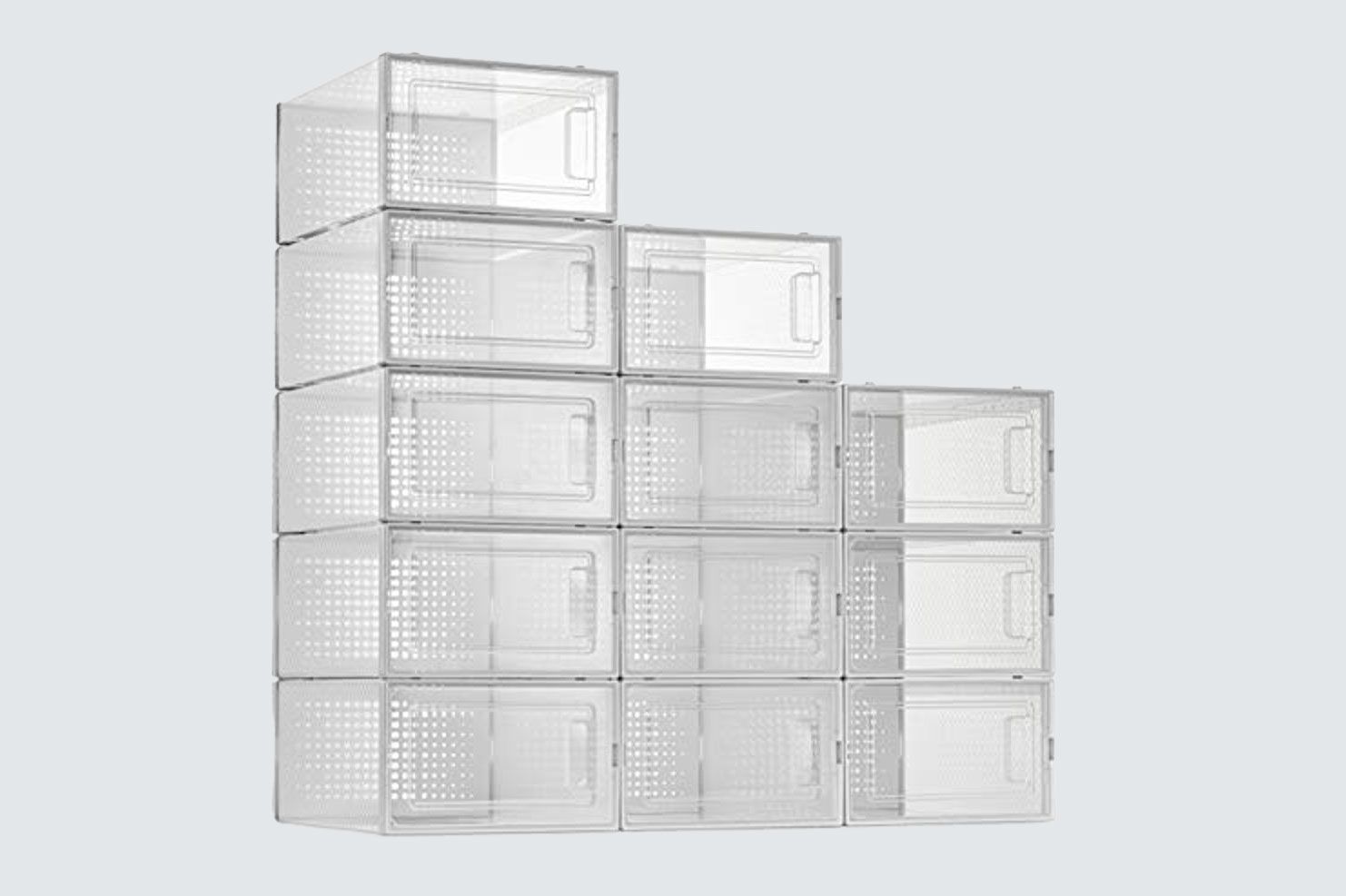 Seseno 12-Pack Shoe Storage Boxes