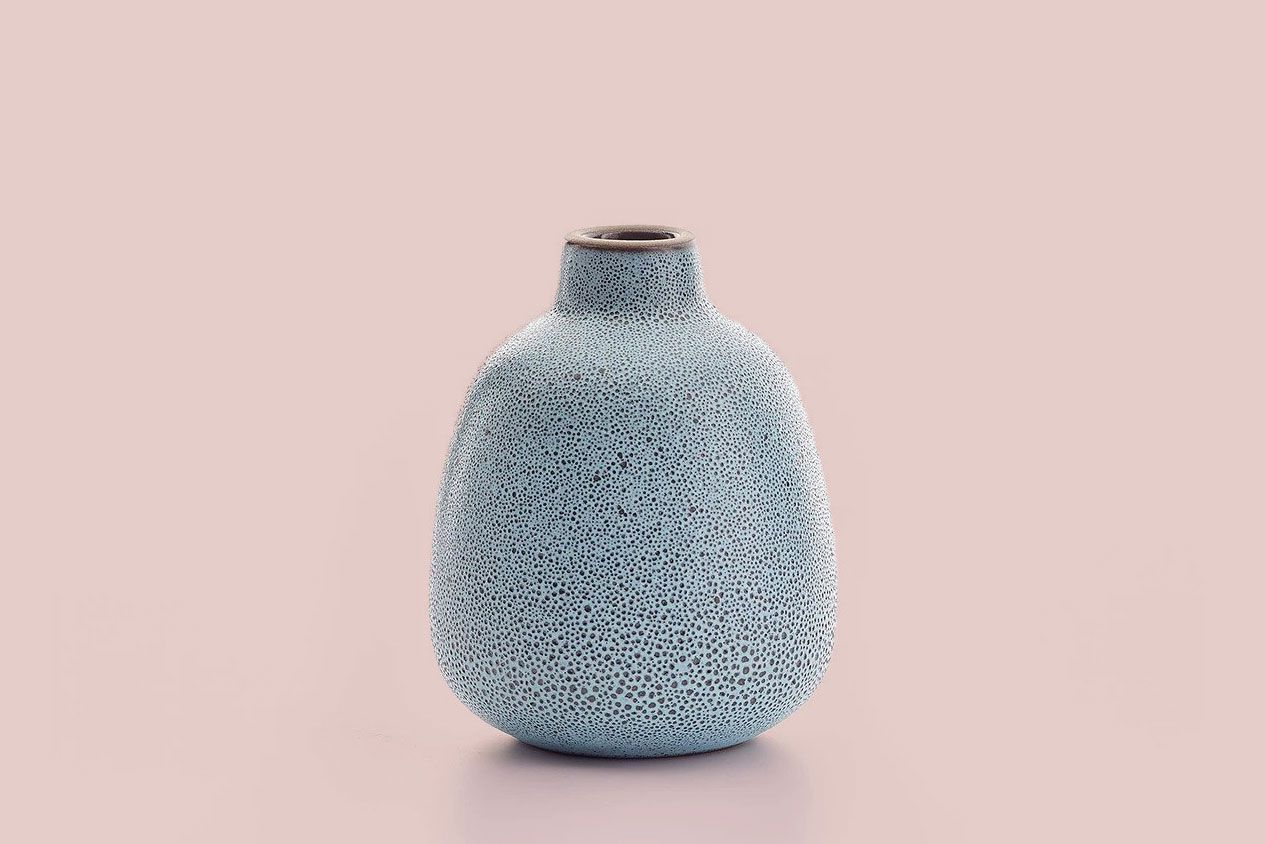 Heath Ceramics Bud Vase in Cool Lava